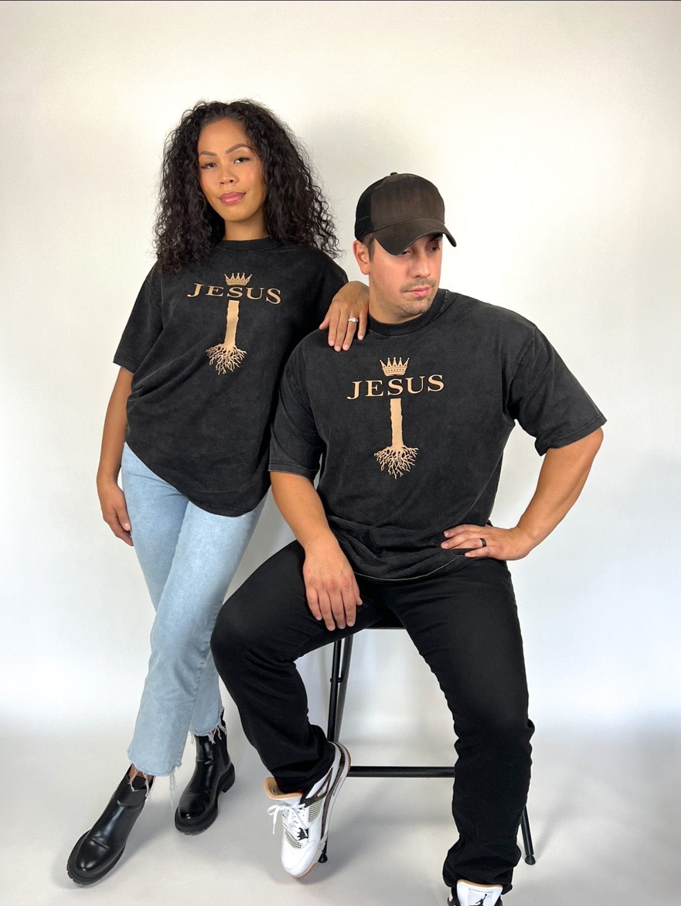 JESUS ROOTS Vintage Oversized Tee