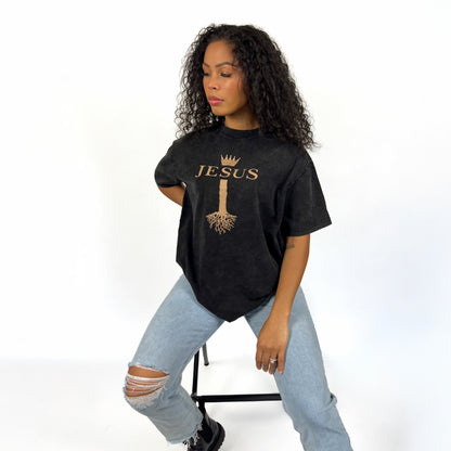 Jesus Roots - Vintage Oversized Tee