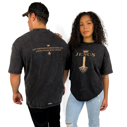 Jesus Roots - Vintage Oversized Tee